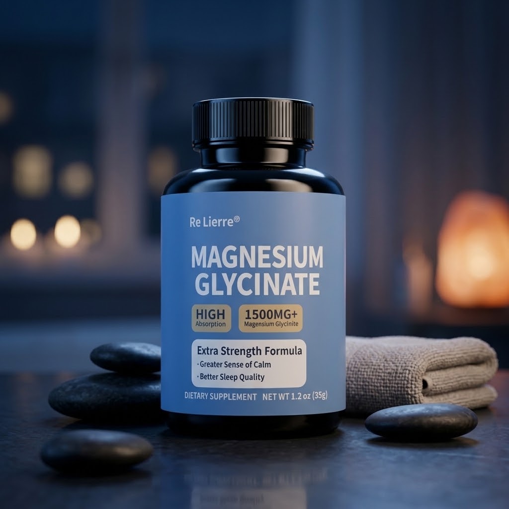 Magnesium Glycinate 1500mg – Daily Rest & Recovery | 60 Capsules
