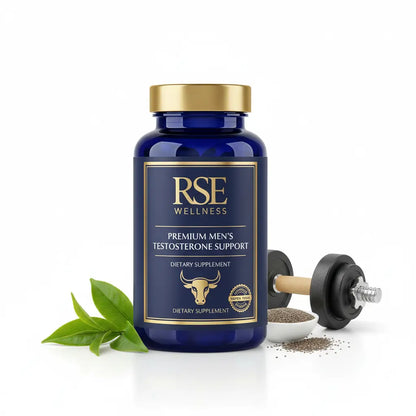 RS Essentials Men's Testosterone Support Supplement bottle